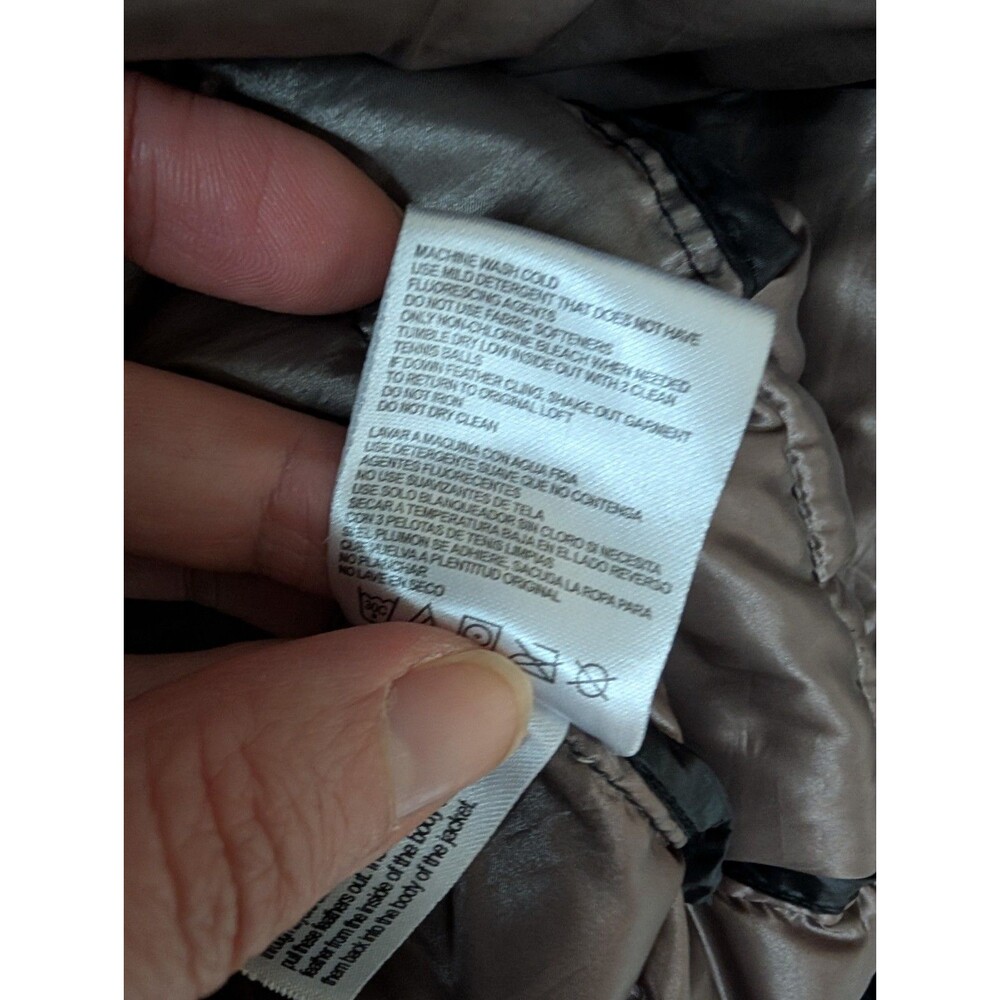 Andrew Marc Packable Lightweight Premium Down Hooded Puffer Jacket Coat Large - Picture 8 of 10